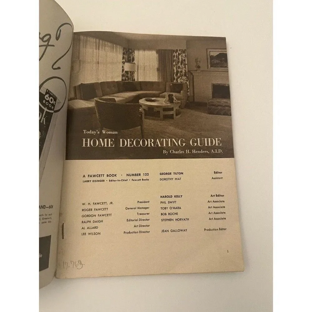 Today's Woman‎ Home Decorating Guide #122 1951 Vintage Magazine MCM Mid-Century
